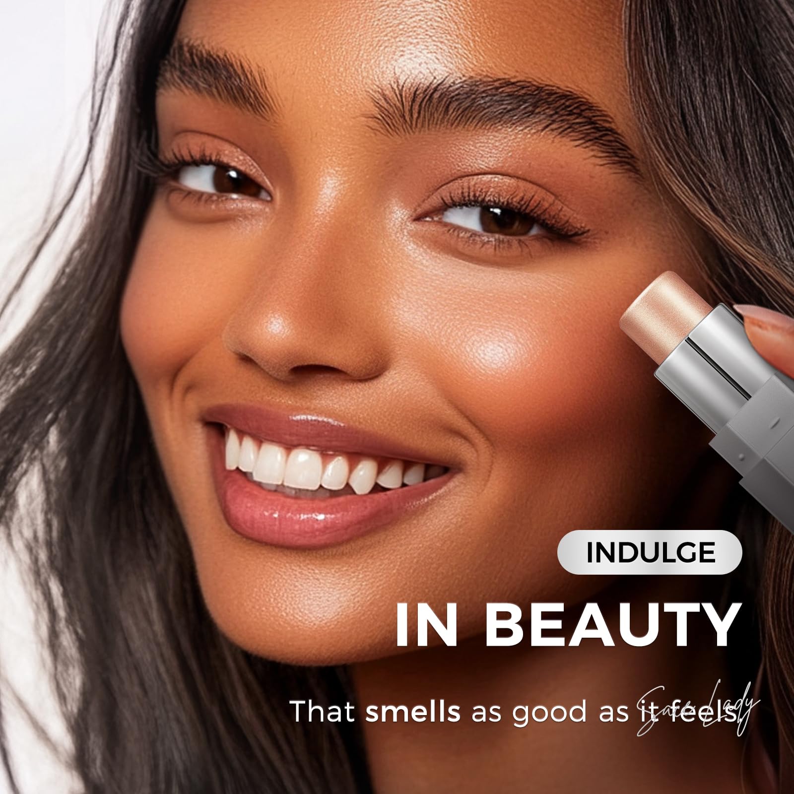 Long-wear contour definition from SACE LADY shown on model