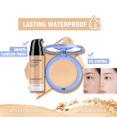 SACE LADY pressed powder compact delivering oil control for a matte look.
