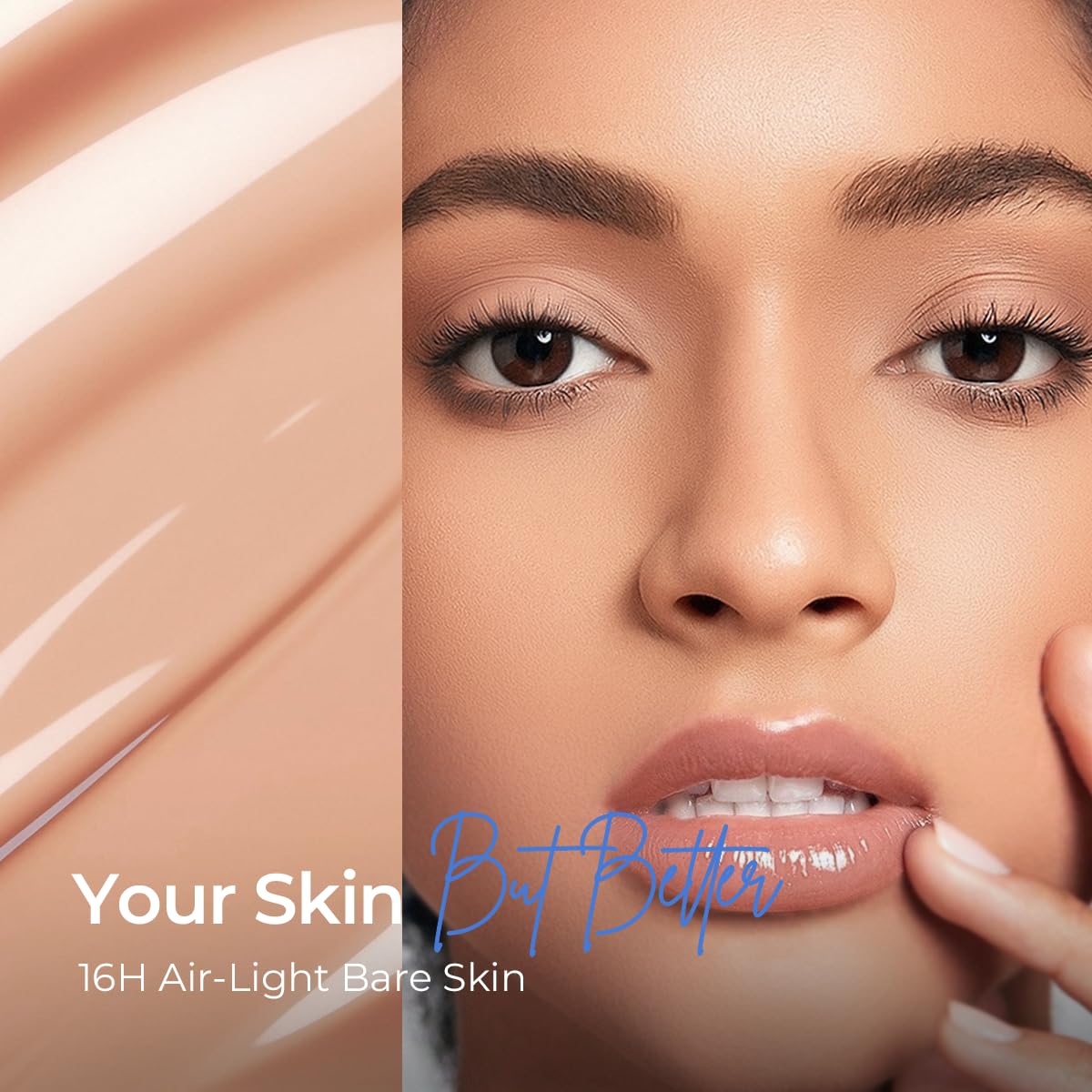 SACE LADY skin like serum tint swatch on forearm for natural coverage.