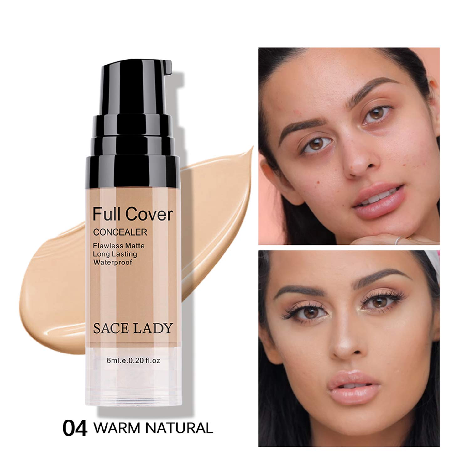 SACE LADY soft puff application tool for smooth concealer blending.