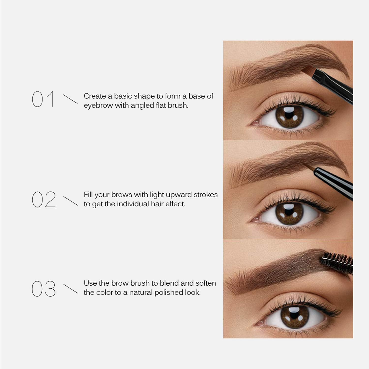 SACE LADY two-color brow kit ideal for quick daily shading.