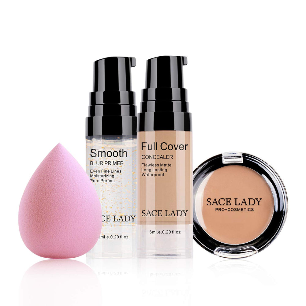 SACE LADY waterproof concealer bottle demonstrates long-lasting coverage for dark circles.