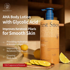 Texture légère de la lotion SACELLEC BEAUTE AHA 12% s'imprégnant rapidement sans gras.