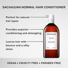 SACHAJUAN conditioner pump-dispense shown for easy application and lightweight hydration.