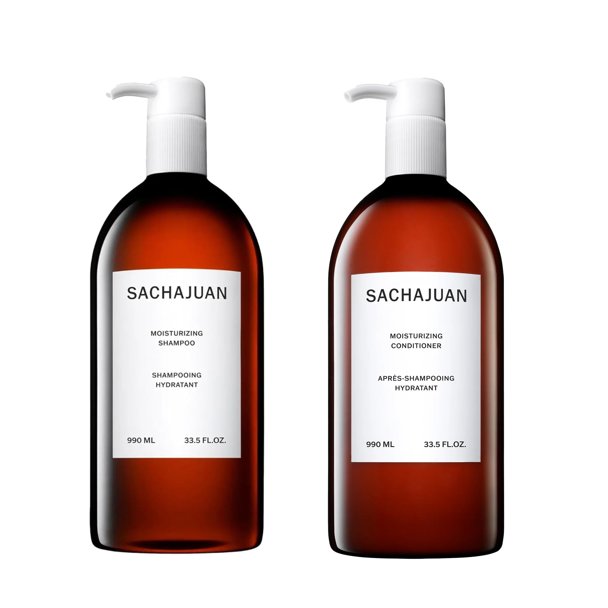 SACHAJUAN Moisturizing Shampoo bottle front highlights rich hydration for dry hair.