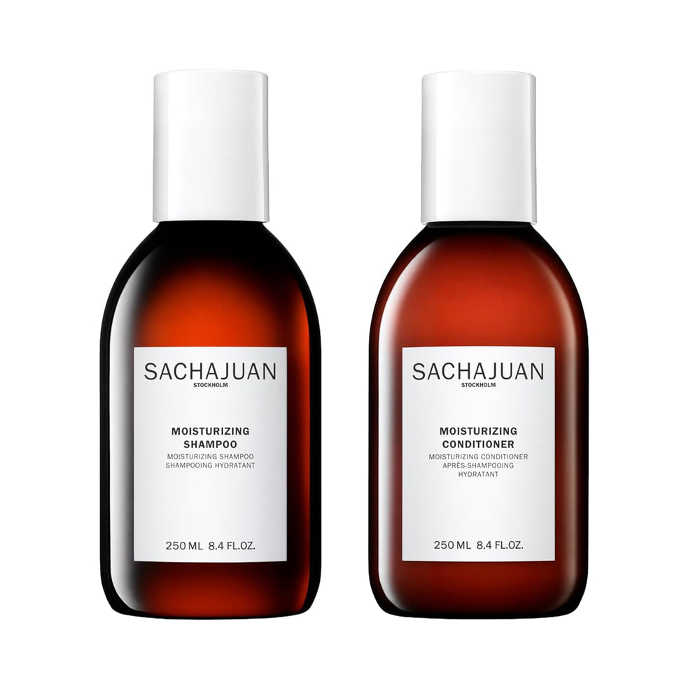 SACHAJUAN Moisturizing Shampoo bottle showing deep hydration for dry hair.