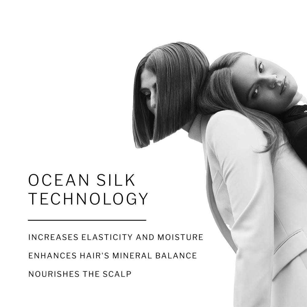 Close-up of soft, voluminous hair after Ocean Mist use