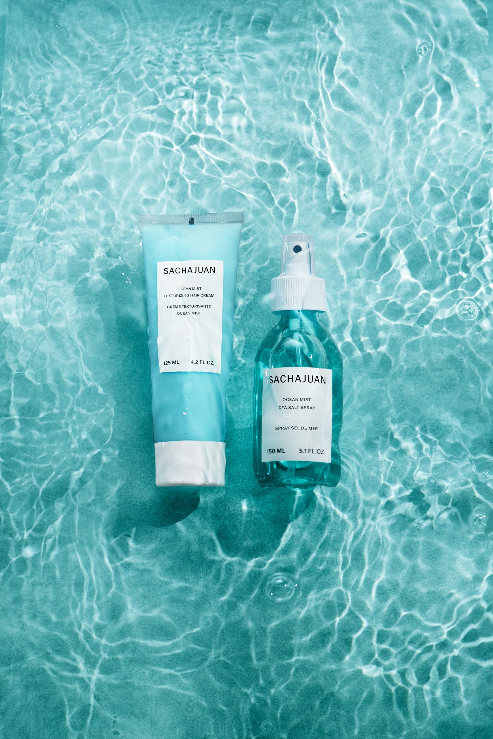 SACHAJUAN Ocean Mist texturizing cream hair close-up demonstrates texture-building hold.