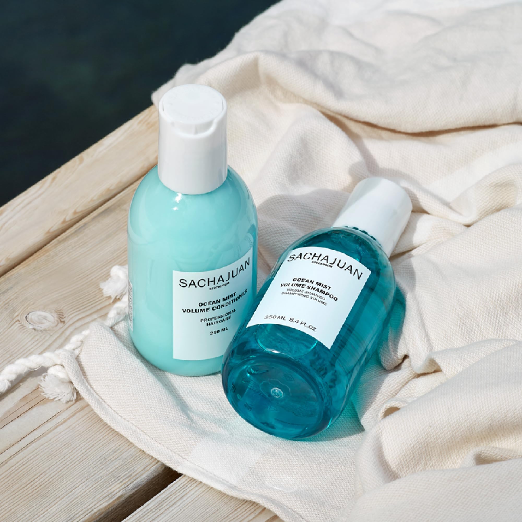 SACHAJUAN Ocean Mist Volume Shampoo after wash with full shiny texture.