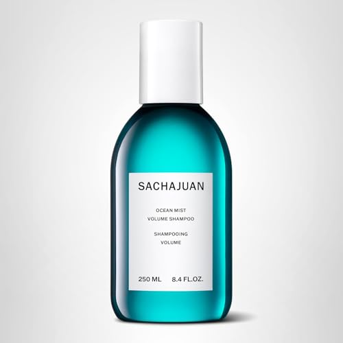 SACHAJUAN Ocean Mist Volume Shampoo next to conditioner for routine.