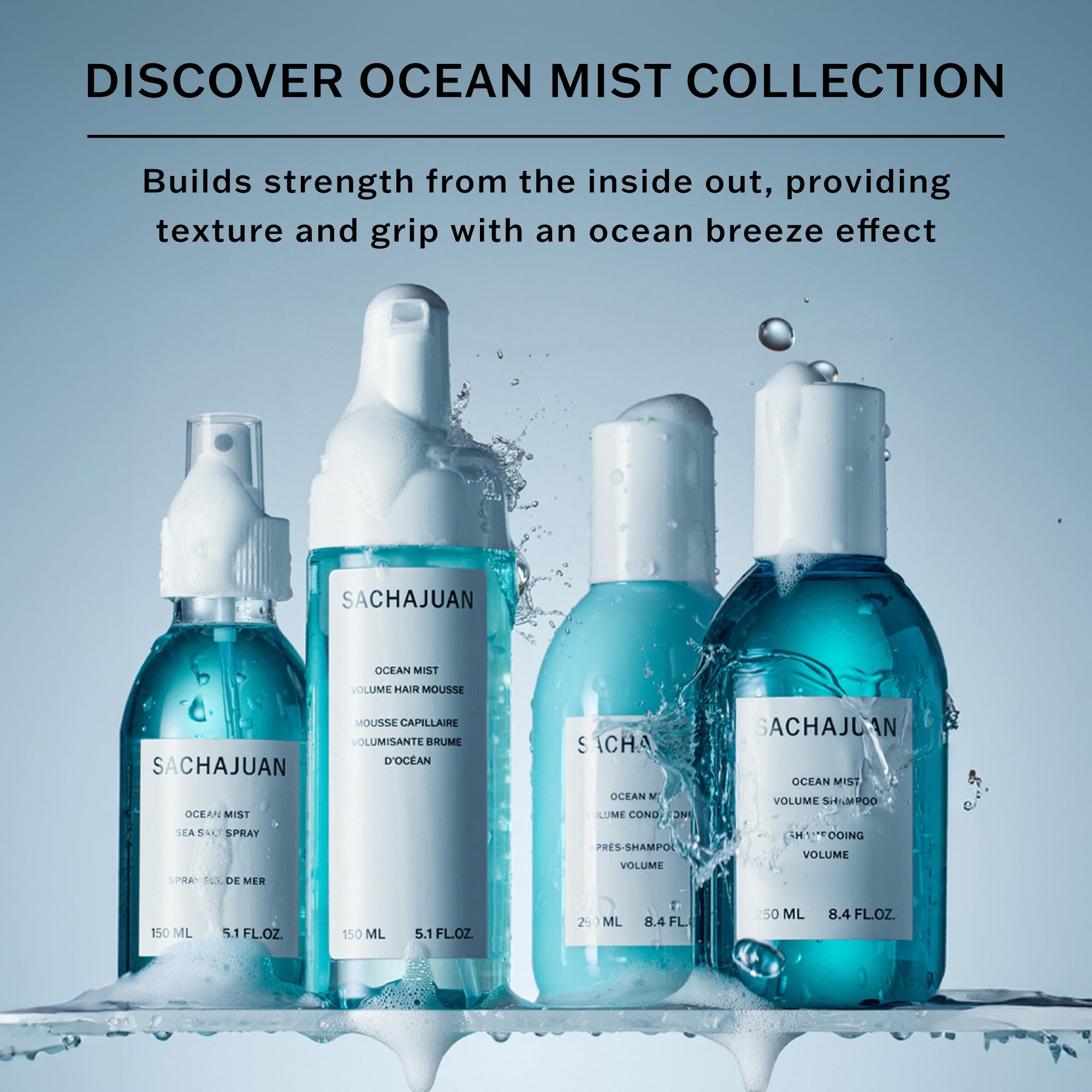 SACHAJUAN Ocean Mist Volume Shampoo texture adding body without weight.