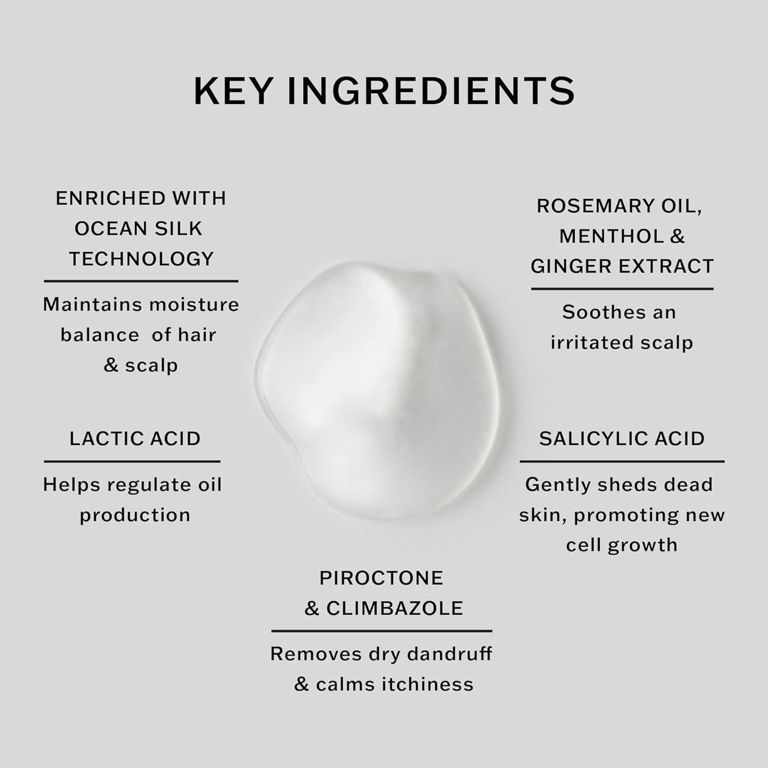 SACHAJUAN scalp shampoo with rosemary and ginger supports refreshed moisture.