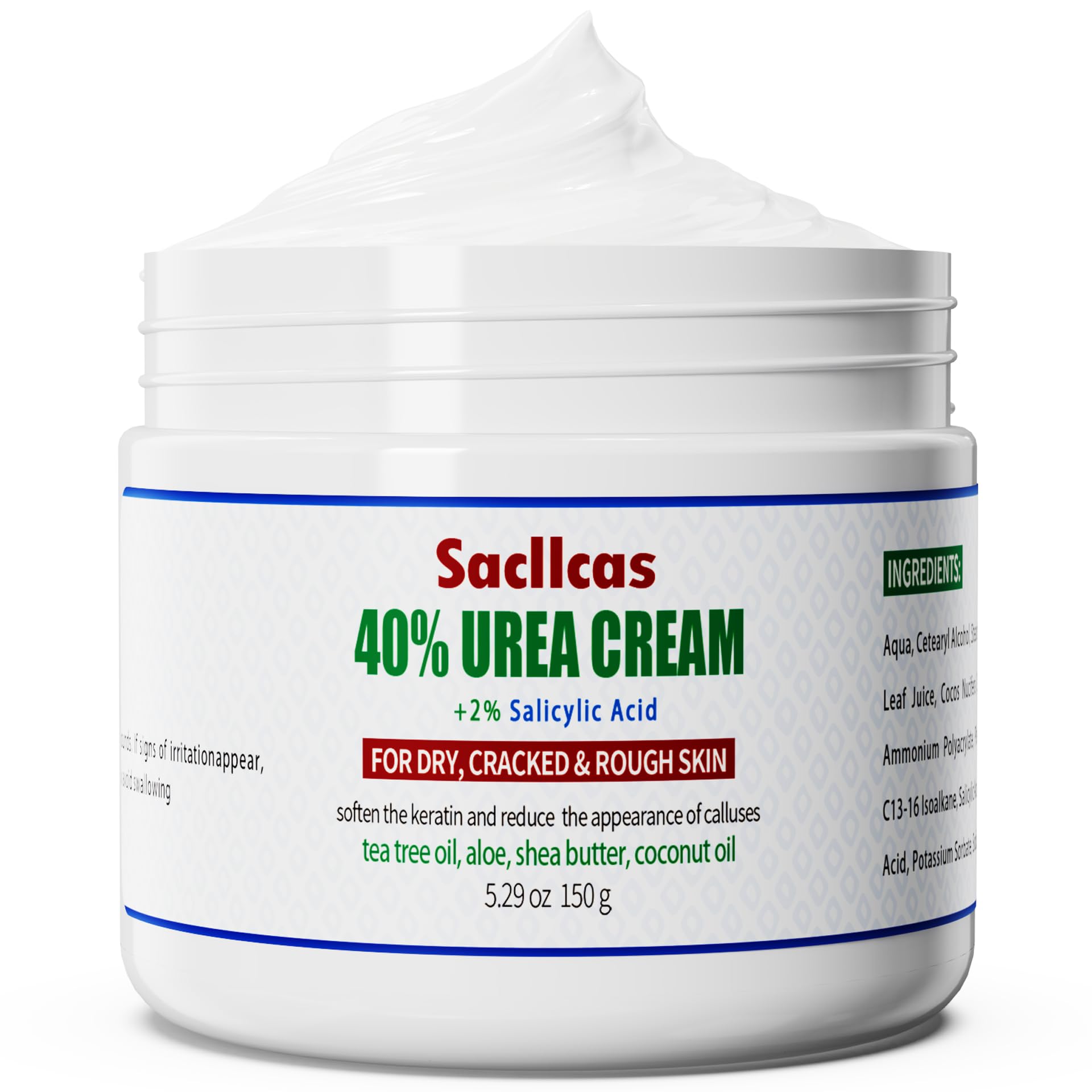 SACLLCAS Urea Cream 40% foot cream for deep hydration and soft skin.