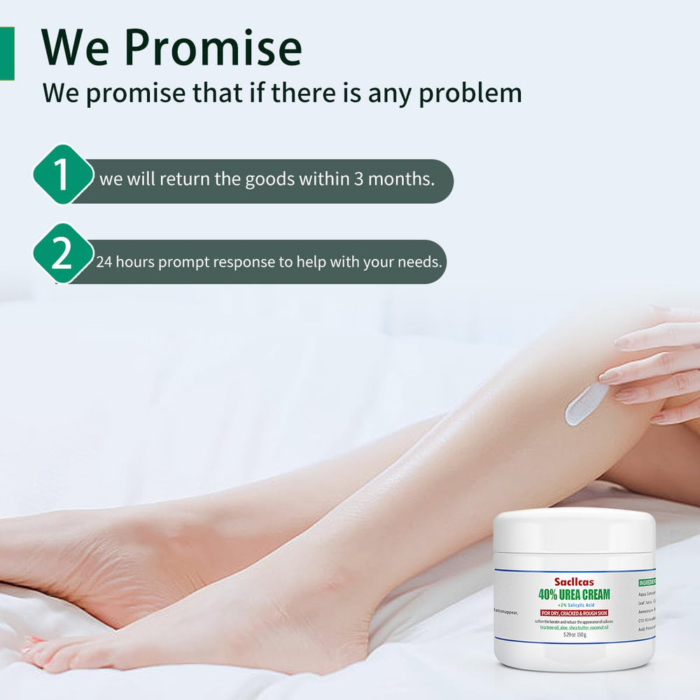 SACLLCAS Urea Cream 40% with tea tree oil for gentle care.