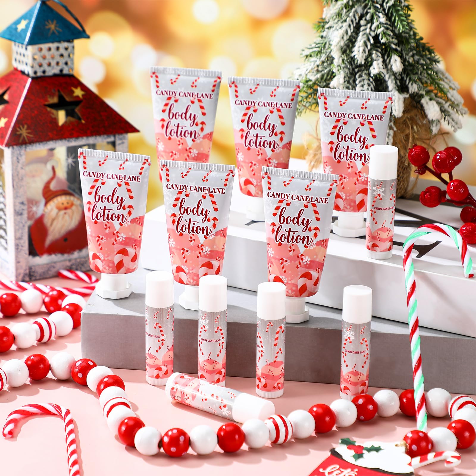 Sacubee mint vanilla body lotion set in travel sizes for on-the-go hydration