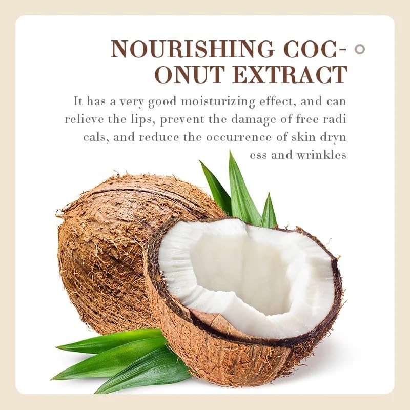 Sadoer Coconut Oil Lip Balm texture close-up showing smooth glide.
