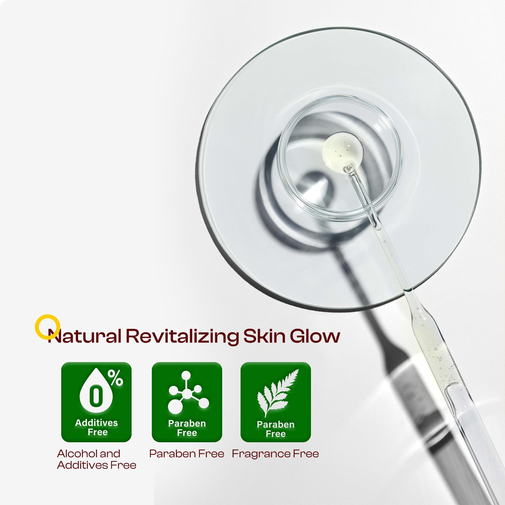 Aloe vera and ginseng ingredients depicted in SADOWAY Glycolic Toner formulation.