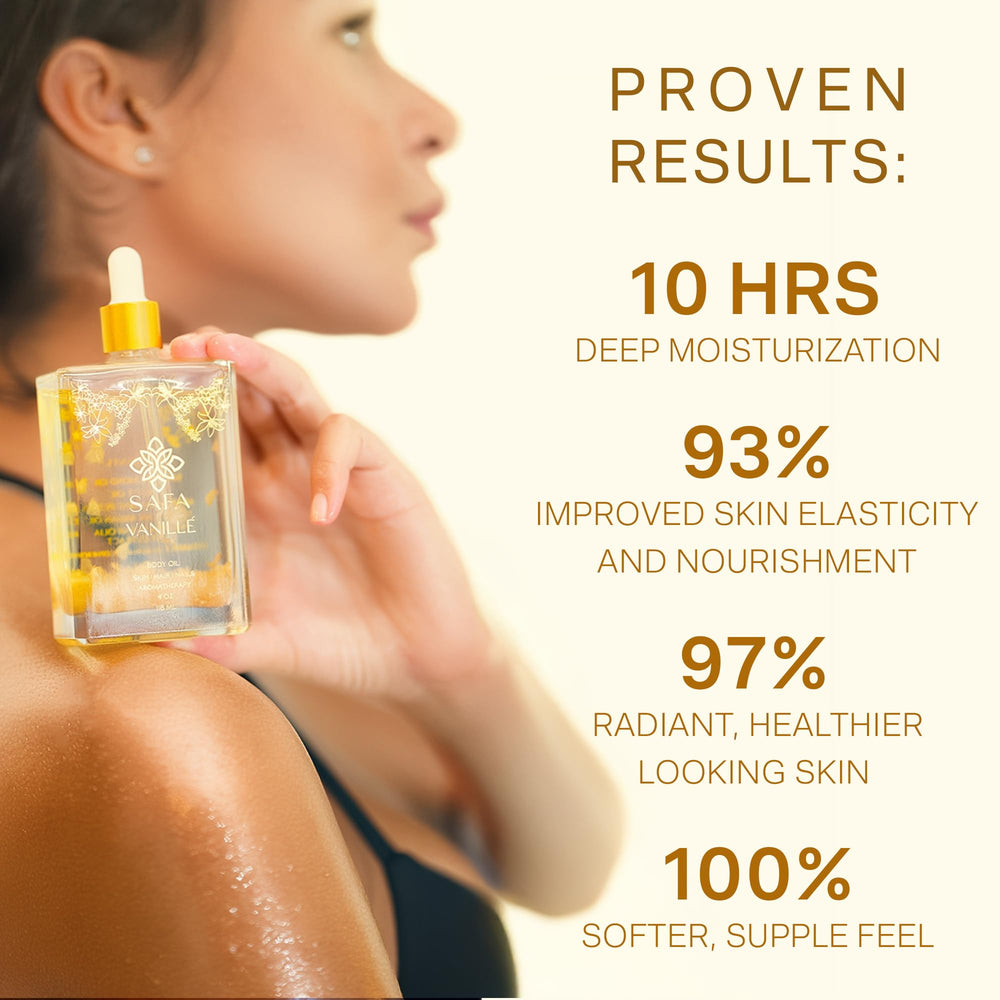 SAFA Vanillé Oil nourishes skin and hair with 100% plant extracts