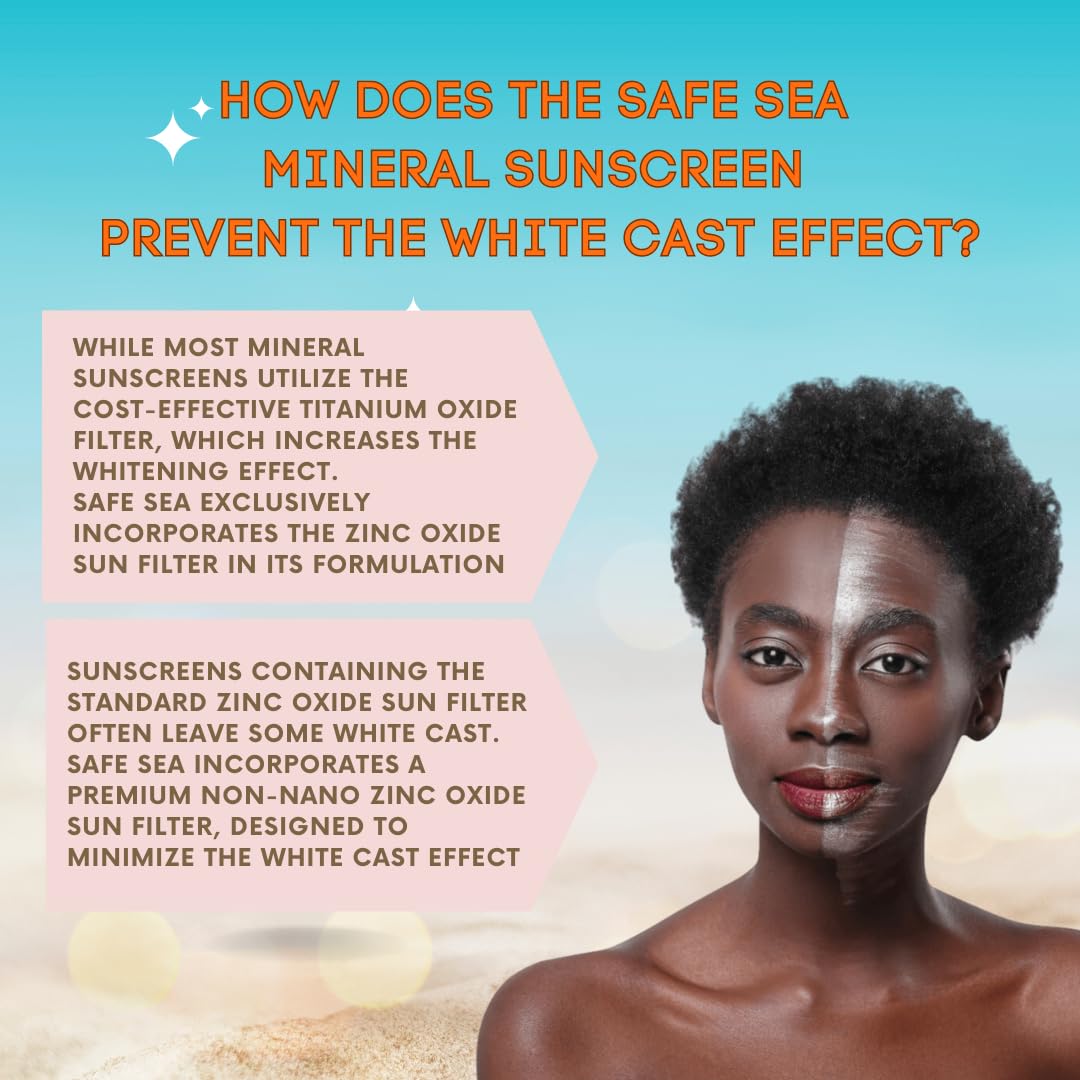 Safe Sea SPF50 broad spectrum bottle ready for sun safety