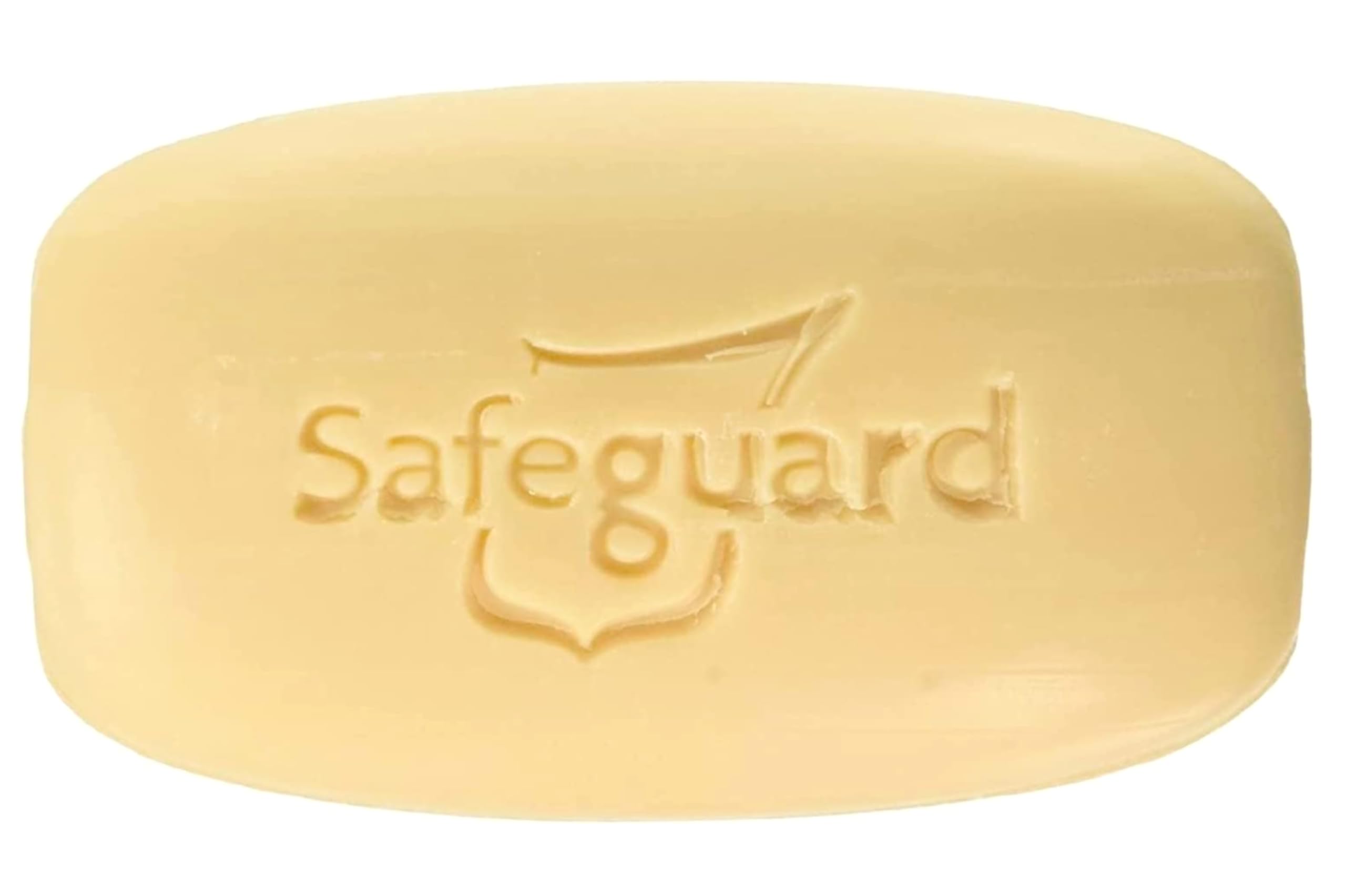 Bathroom shelf display of Safeguard soap ready for quick hand hygiene