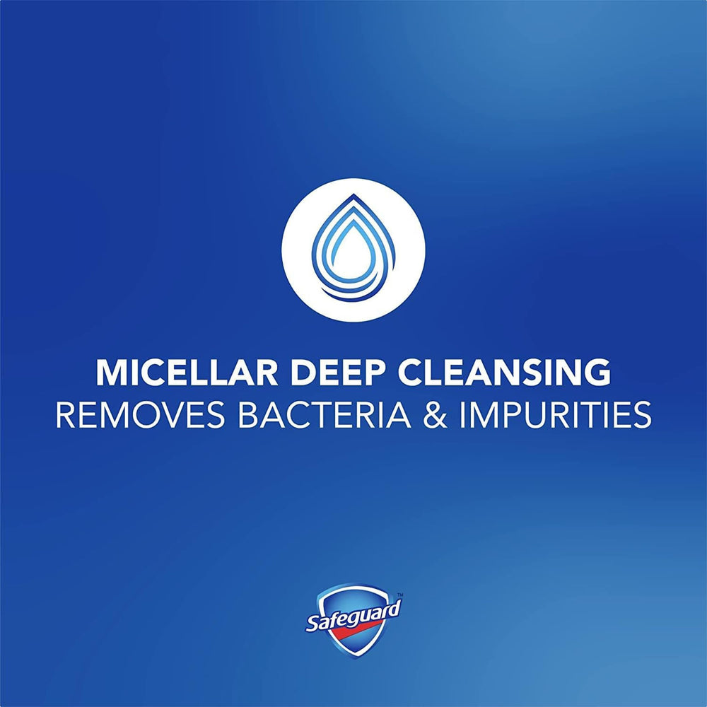 Safeguard micellar bar soap body lather demonstrates versatile cleansing for hands and body