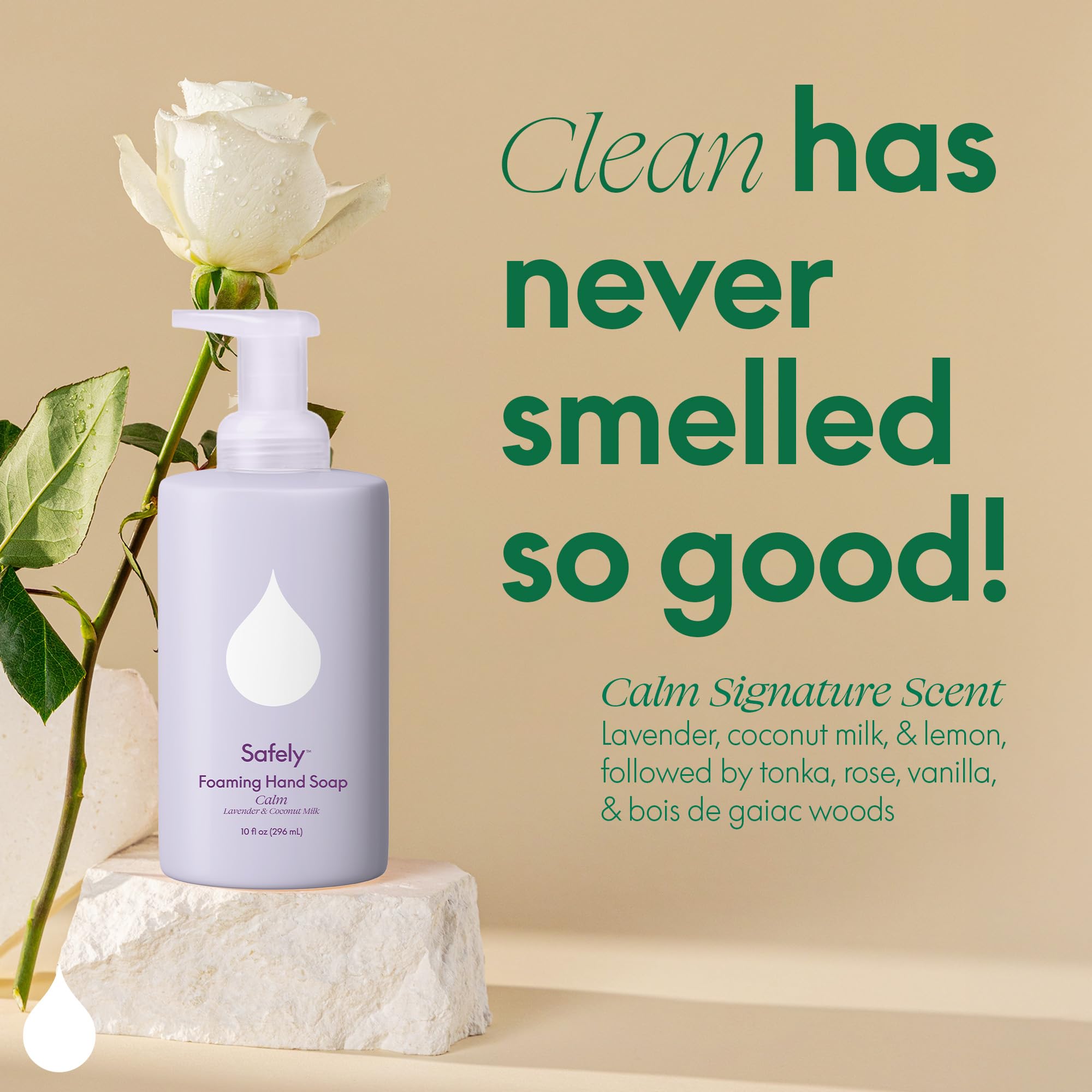 Safely Foaming Hand Soap foaming action lifting dirt effectively.