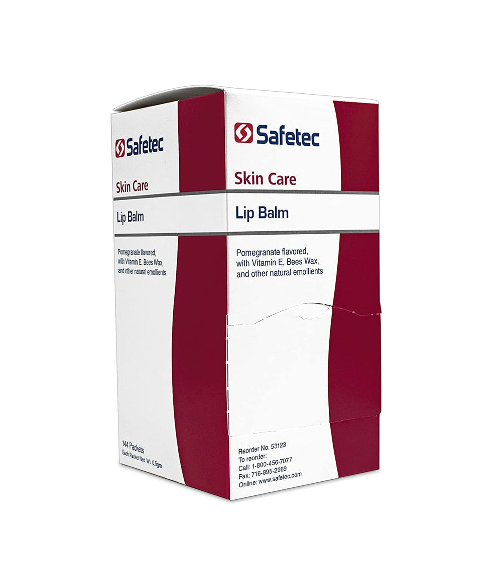 Safetec Lip Balm Pomegranate Pack Packaging Box for bulk convenience