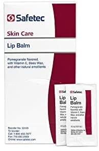 Safetec Lip Balm Pomegranate Tube Hero shows smooth glide
