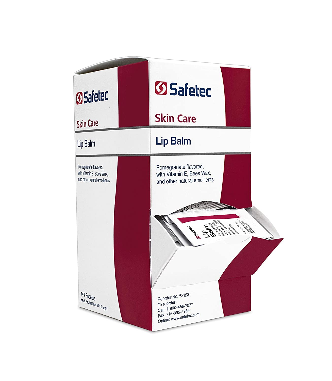 Safetec Lip Balm Pomegranate Twist for easy daily hydration