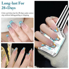 SAGEBIO DIY manicure nails display dramatic magnetic streaks and depth