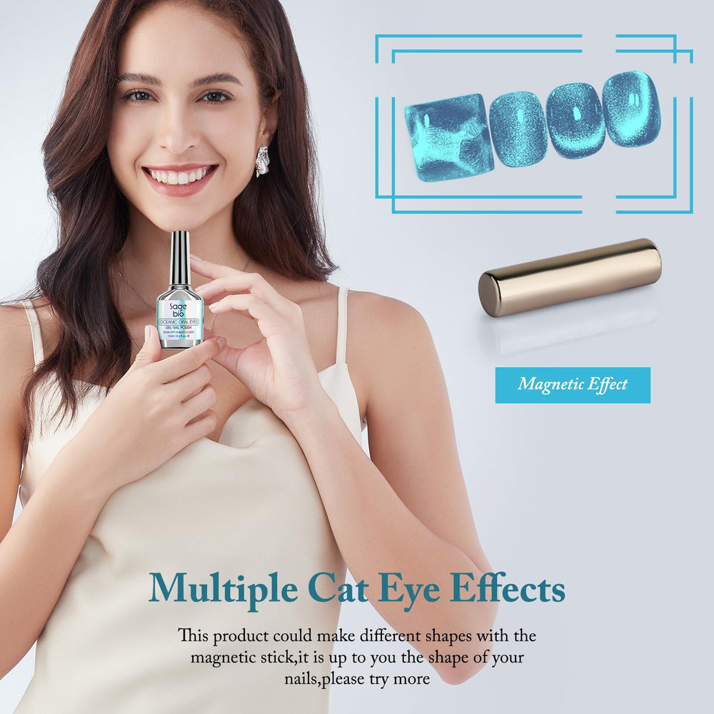 SAGEBIO magnet stick demonstrates cat eye pattern creation
