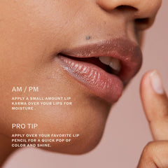 Sahajan Lip Karma Vanilla provides a subtle glossy sheen on lips