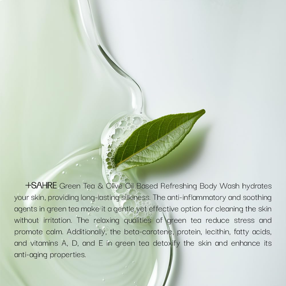 Sahre Natural Body Wash eco packaging featured recyclable materials