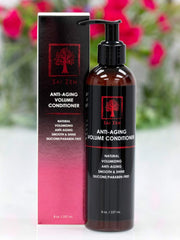 Sai Zen Anti-Aging Volume Conditioner packaging highlights USA-made, sulfate-free care