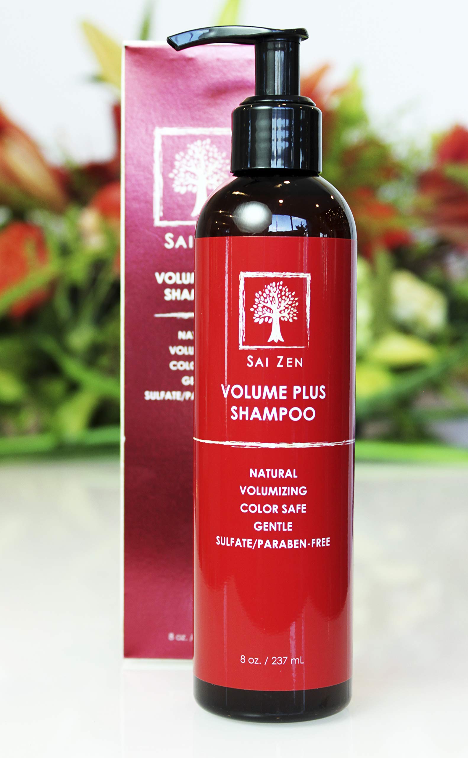Sai Zen Volume Plus Collection bottle, showing a lightweight formula for fuller-looking hair