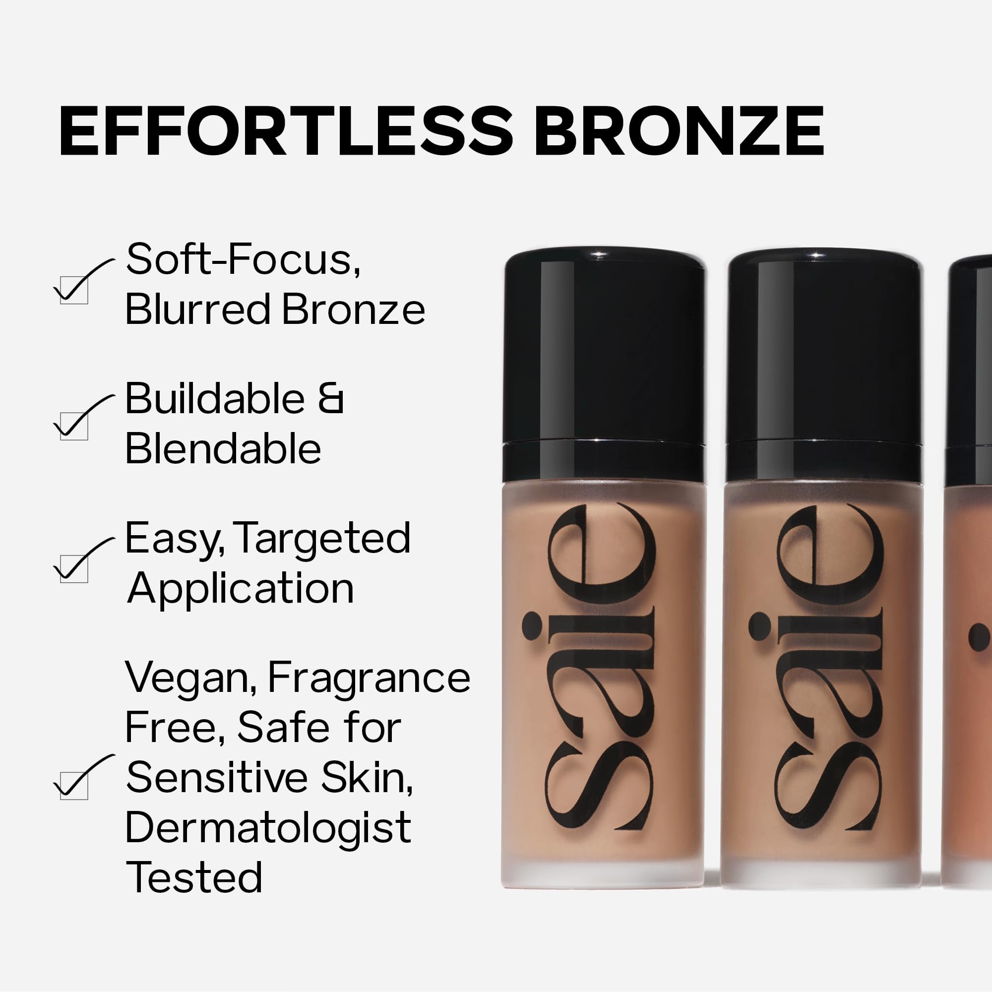 Dew Bronze swirled on the cheek for a sun-kissed finish.