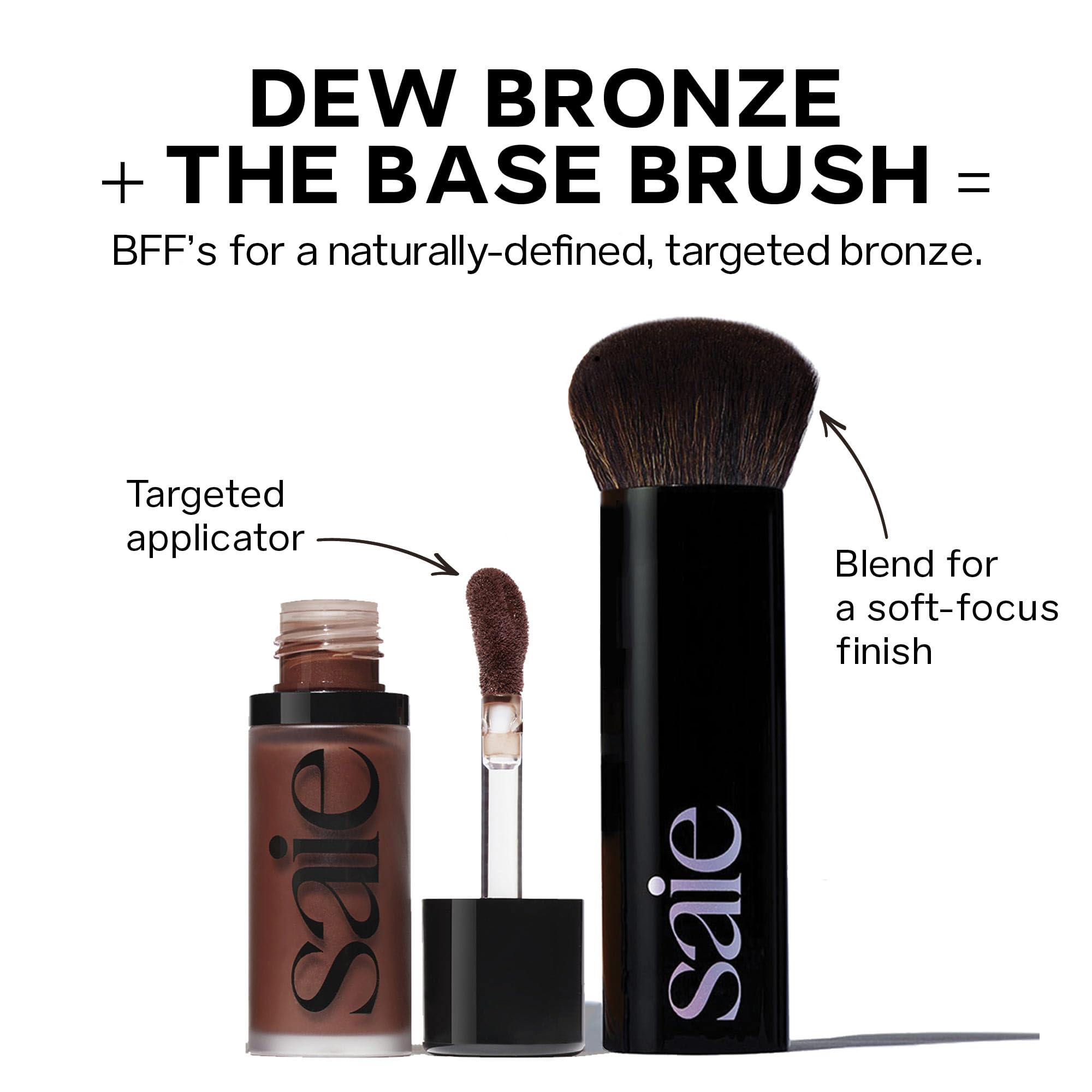 Travel-friendly 0.4 oz Dew Bronze tube for on-the-go touch-ups.