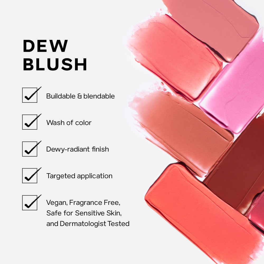 Saie Dew Liquid Blush in daily routine context boosts natural color