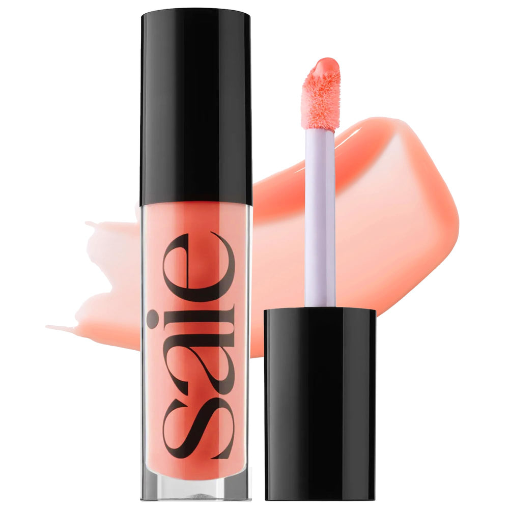 Saie Glossybounce hydrating lip gloss with cushiony shine