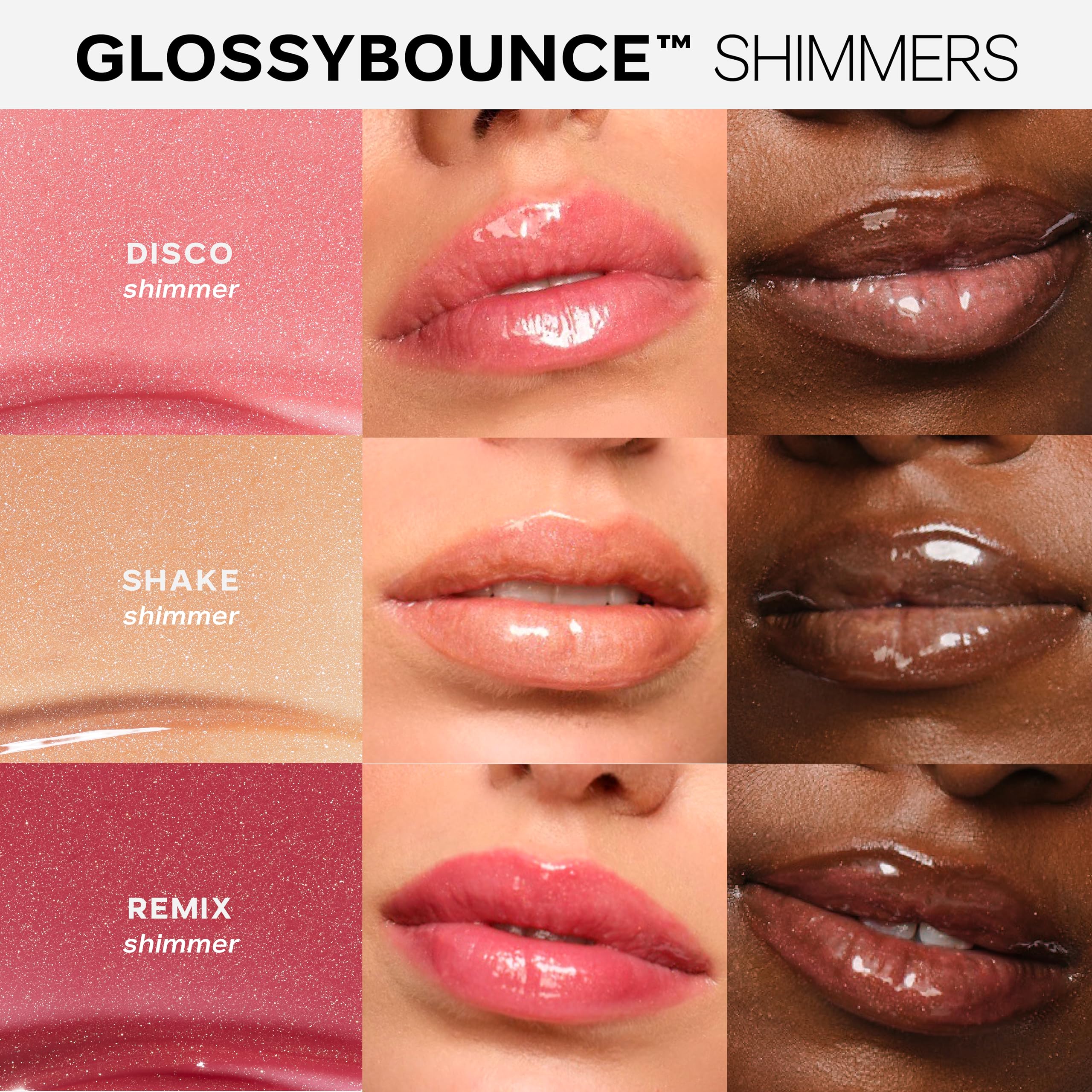 Saie Glossybounce packaging cap and tube for a luxe look