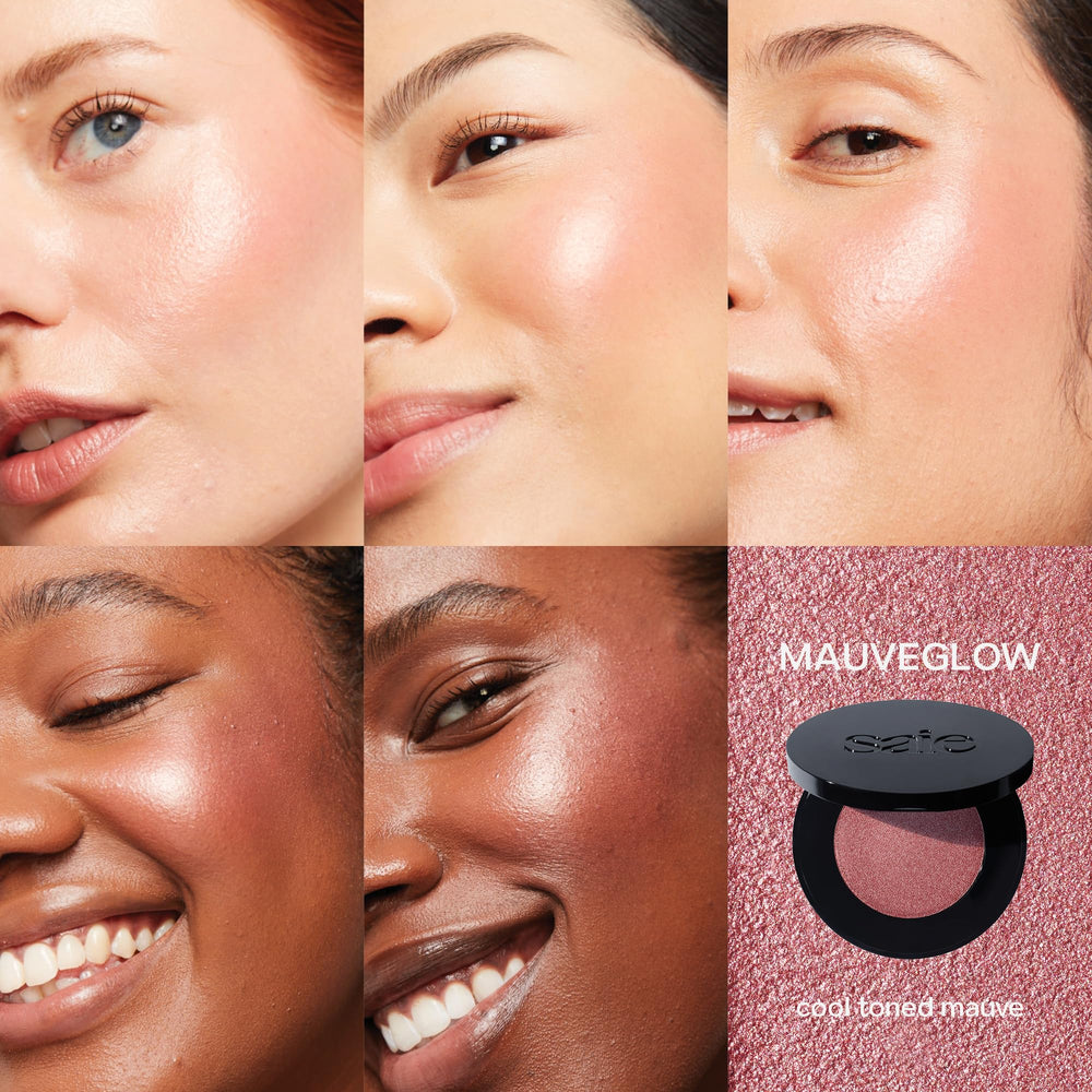 Saie Glow Sculpt highlights high points for a soft glow.