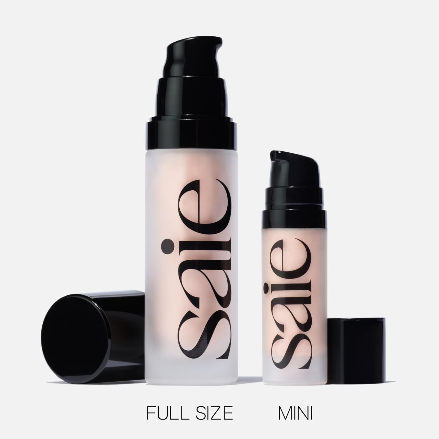 Saie Glowy Super Gel packaging with Roseglow shade for premium glow look.