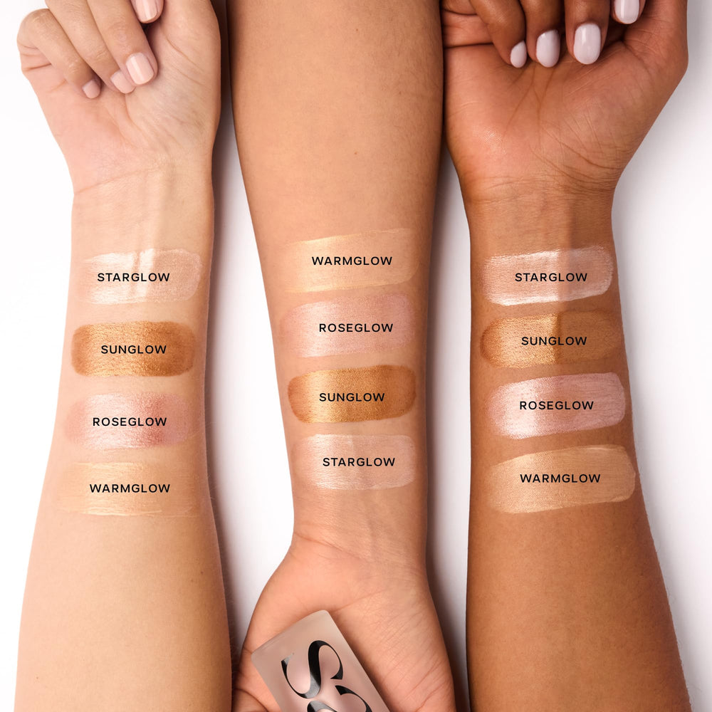 Saie Glowy Super Gel under foundation provides priming glow.