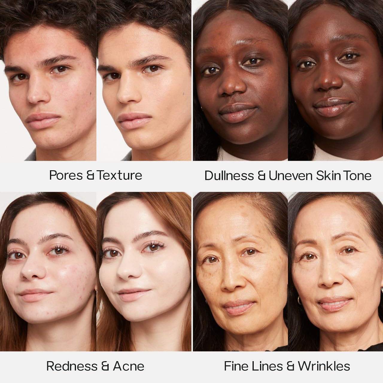 Saie Glowy Super Skin Tint luminous finish on skin, natural glow.