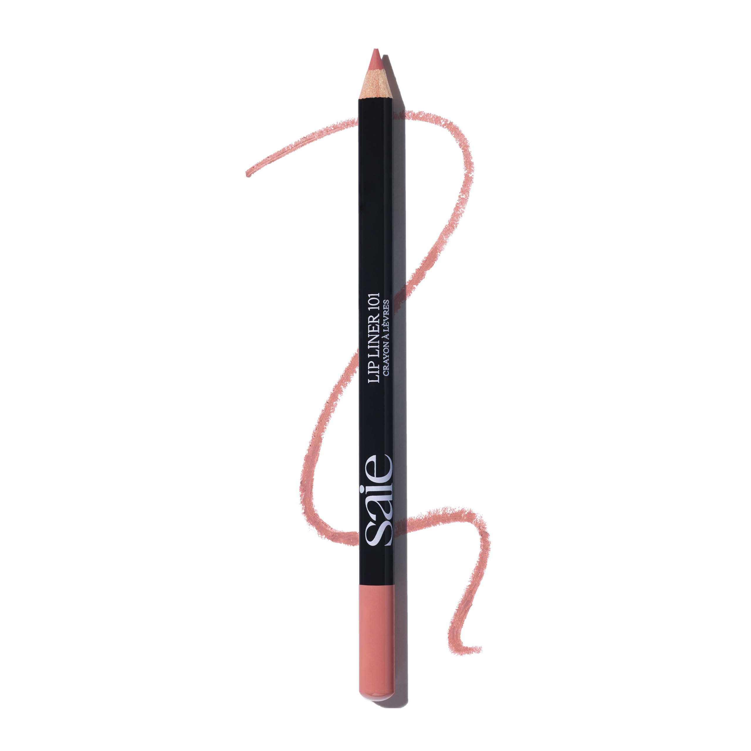Saie Lip Liner 101 cream formula gliding on smoothly for precise outlining.