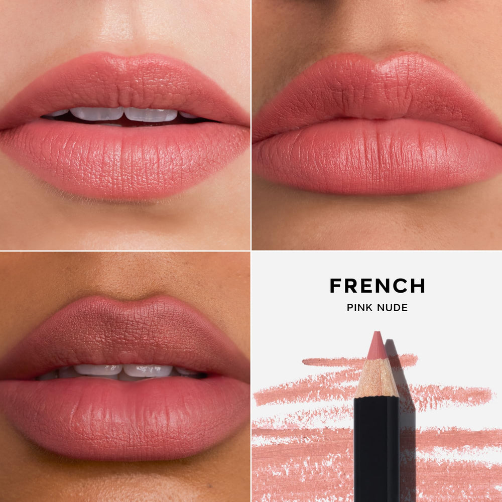 Saie Lip Liner 101 natural framing look defines lips with subtle precision.