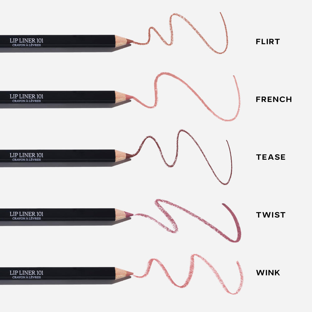 Saie Lip Liner 101 shea butter and jojoba oil ingredients label