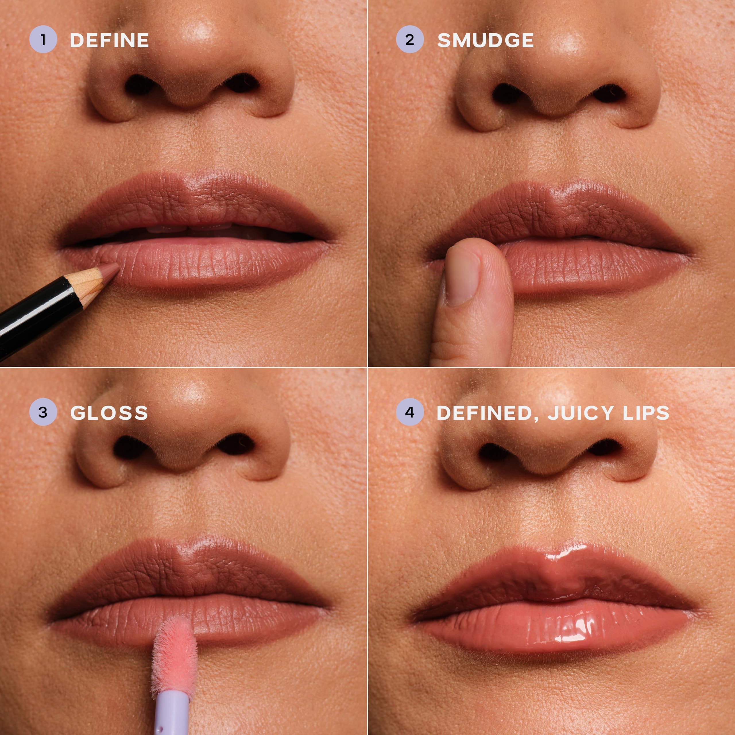 Saie Lip Liner 101 shea butter nourishes lips during wear.
