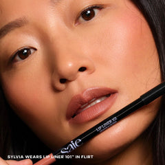 Saie Lip Liner 101 soft matte finish creates natural definition