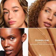 Saie Mini Glowy Sunglow trio pack provides sun-kissed radiance on high points.